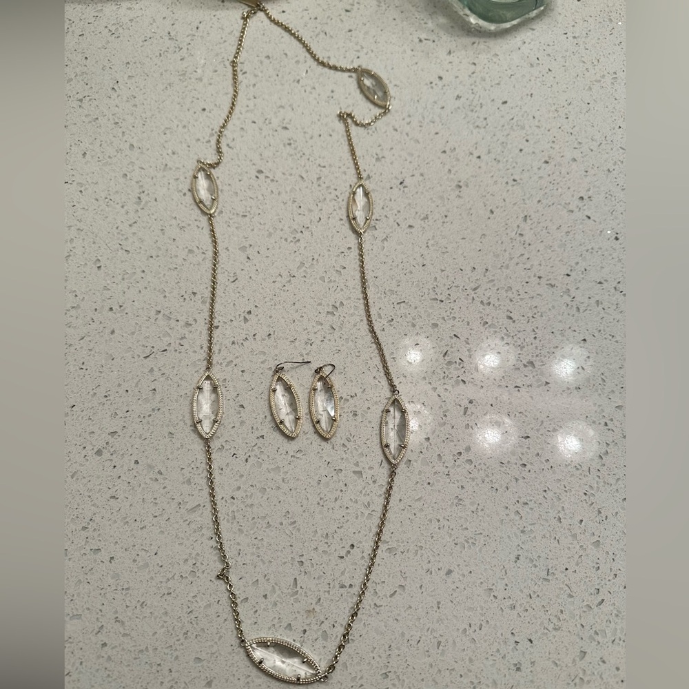 Kendra Scott Jewelry Set – Necklace and Earrings